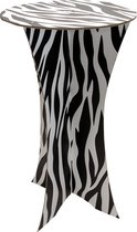 Partytafel (3 stuks) - zebraprint - statafels - kartonnen cocktailtafel - hoge staantafel