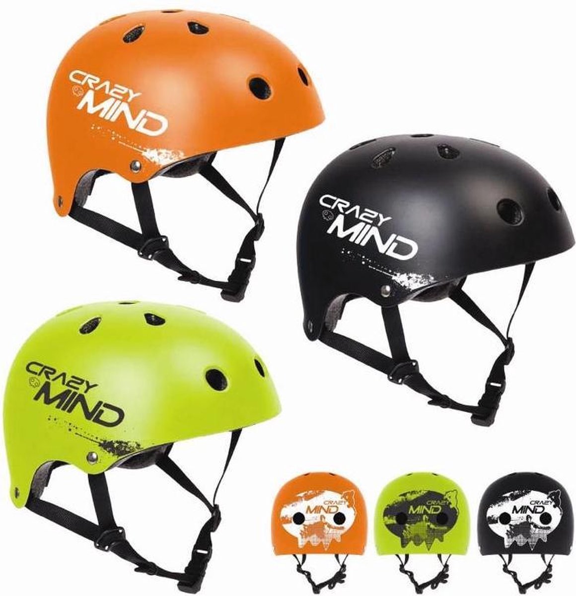 Sport One New Crazy Mind Juniorhelm Veelkleurig 55-58 cm Kinderen Multicolor