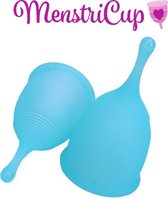 MenstriCup menstruatiecup blauw maat L