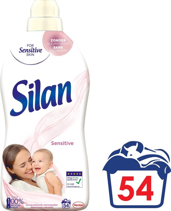 Silan Sensitive Wasverzachter - Baby en Gevoelige Huid - Voordeelverpakking - 54 wasbeurten