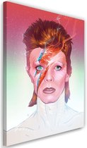 Schilderij David Bowie , Zanger , 2 maten  , multikleur ,Premium print