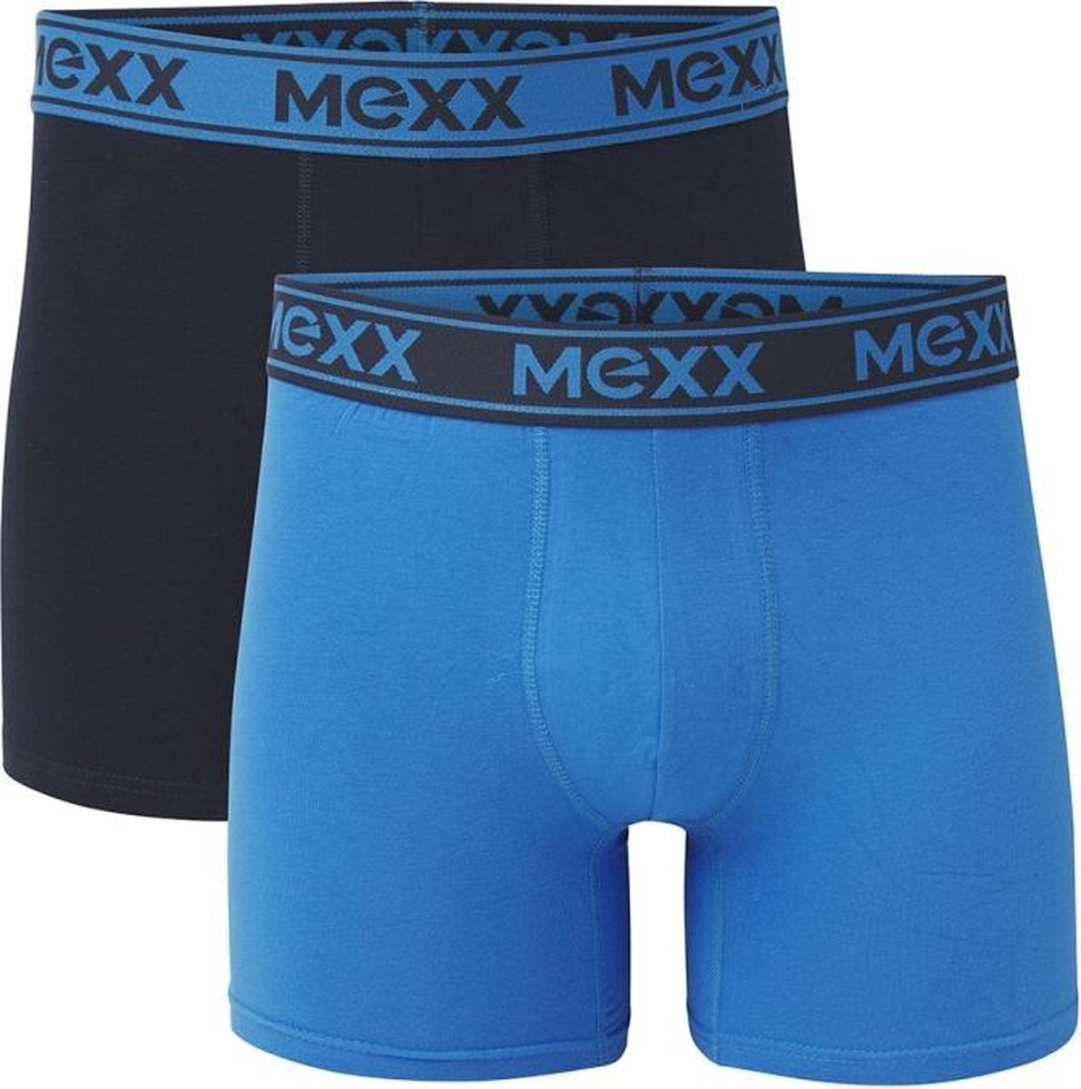 Mexx Heren 2Pack Short Blauw/Kobalt-S (4) | bol.com