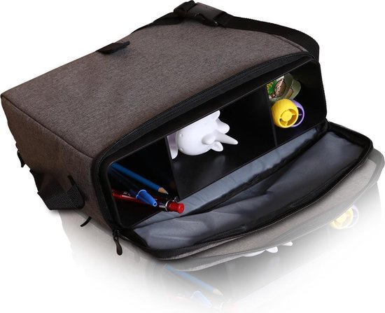 Dream Baby Stoelverhoger voor Eetkamerstoel - Booster Seat - Zitkussen - Volledig Draagbaar - Met Veiligheidsriemen - Grijs van Dream Baby — afbeelding 4