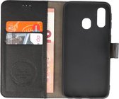 KAIYUE - Luxe Portemonnee Hoesje - Pasjeshouder Telefoonhoesje - Wallet Case - Geschikt voor Samsung Galaxy A40 Zwart