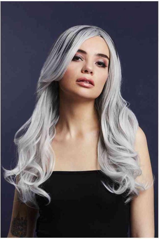 Perruque Fever Khloe True Blend Ice Silver argentée