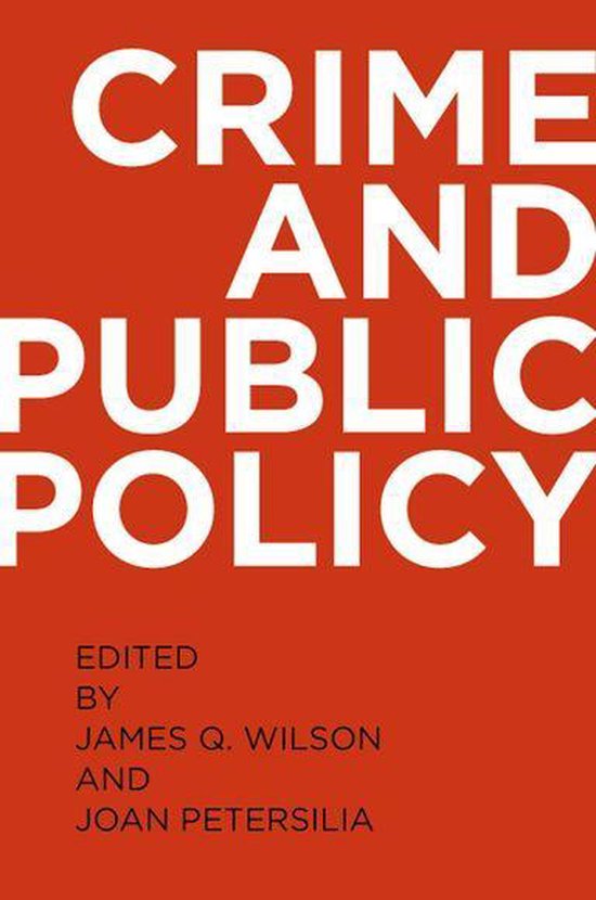 Crime and Public Policy - cover