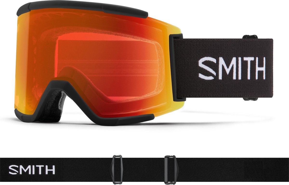 Smith Squad XL Chromapop Black Everyday Red Mirror + Bonus lens