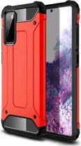 Samsung Galaxy S20 FE Hoesje Shock Proof Hybride Backcover Rood