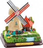 Poldermolen Grijs 12 Cm - Souvenir