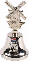 Tafelbel Met Molen Shiny Zilver Holland - Souvenir