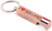 Sleutelhanger Opener I Love Holland Koper - Souvenir
