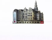 Magneet Stadstafereel Met Thermometer A'dam Brons - Souvenir