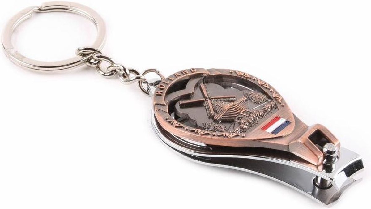 Sleutelhanger Nagelknipper Molen Holland Koper - Souvenir