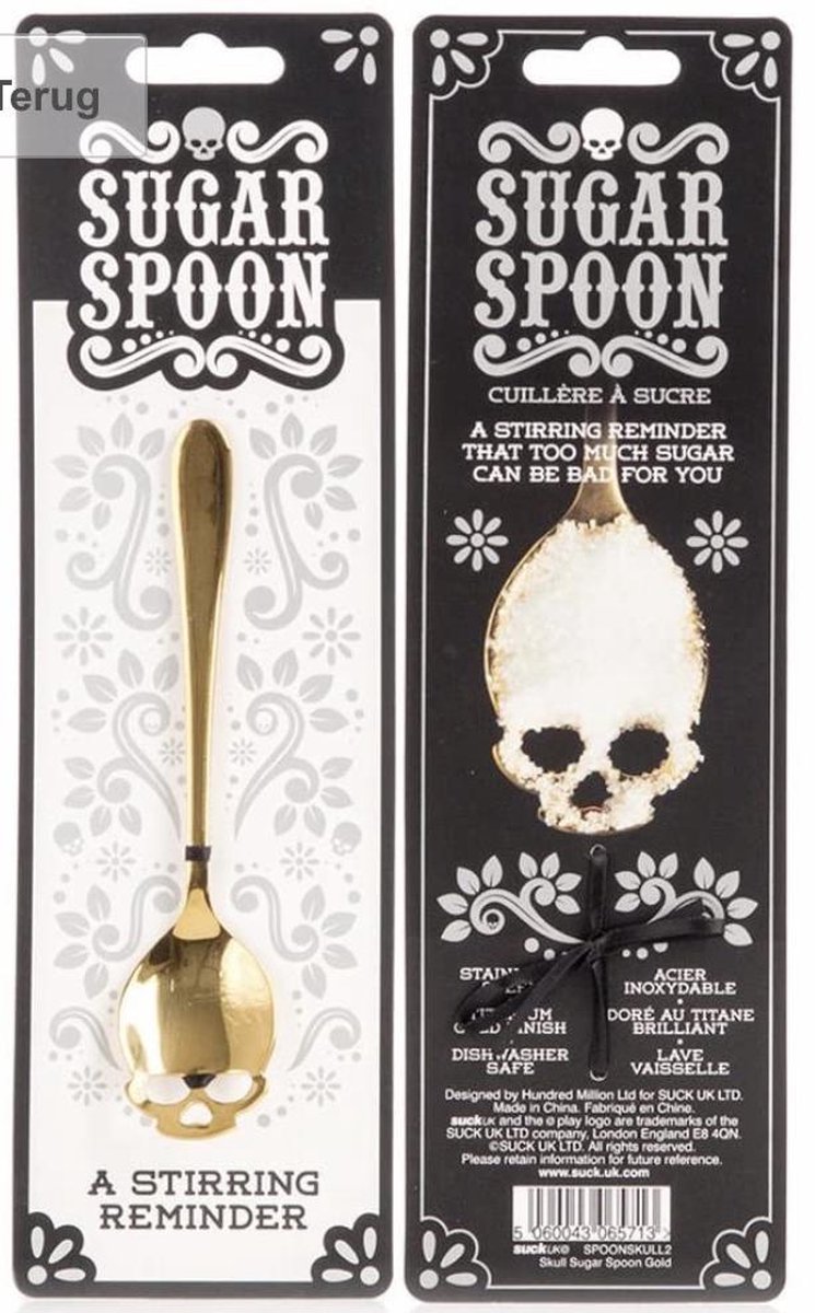 Petite Cuillère Crâne - Skull Spoon Suck Uk