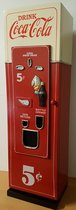 Coca Cola houten kast in vorm van oude vending machine voor bv CD's Thuis in uw cafe bar of Mancave