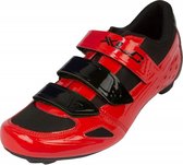 XLC Road - Chaussures de cyclisme - Unisexe - Taille 45 - Rouge / Noir