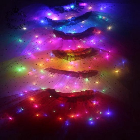 Tutu - adulte - jupon avec lumières colorées - arc en ciel