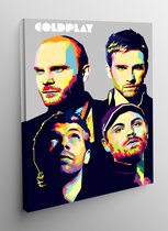 Canvas WPAP Pop Art Coldplay - 50x70cm