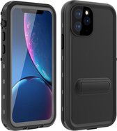 Ultra beschermende waterdichte hoes met kickstand - iPhone 11 Pro Max - zwart - Redpepper
