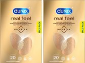 Bol.com Durex Condooms Nude - Latexvrij - 2x 20 stuks aanbieding