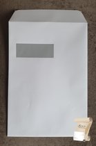 C4 Akte Envelop met venster links (229 x 324 mm) - 120 grams met stripsluiting - 250 stuks