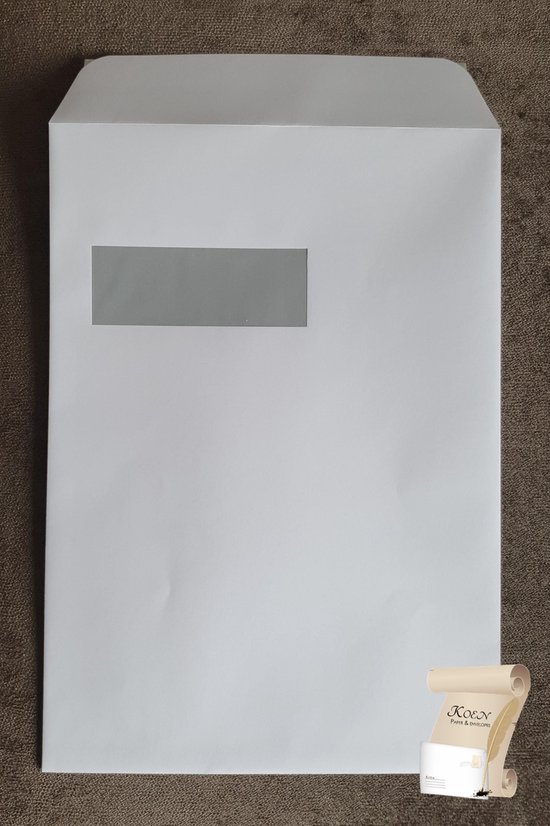 Mok werper wasmiddel C4 Akte Envelop met venster links (229 x 324 mm) - 120 grams met  stripsluiting - 250 stuks | bol.com