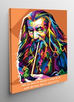 Canvas WPAP Pop Art Gandalf The Lord of the Rings - 50x70cm