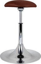 Balergo balanskruk - ergonomische kruk - met trompetvoet en chroom onderstel