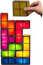 Kleurige Tetris Lamp 3D Puzzles Lamp stapelbare LED tafellamp sfeerlicht retro Tetrislamp licht bouwstenen | Jigsaw Puzzle | Nachtlampje Puzzels Lamp