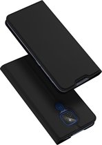 Dux Ducis Pro Serie - slim wallet hoes - Motorola Moto G9 Play - Zwart