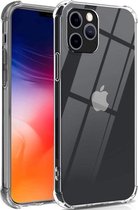 iphone 12 hoesje - iPhone 12 case siliconen transparant - hoesje iPhone 12 apple - iPhone 12 hoesjes cover hoes - 1x iPhone 12 Case Transparant+1x iPhone 12 Screenprotector Tempered Glass Scr