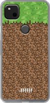 Google Pixel 4a Hoesje Transparant TPU Case - Minecraft - Grass #ffffff