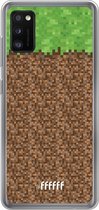 Samsung Galaxy A41 Hoesje Transparant TPU Case - Minecraft - Grass #ffffff