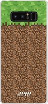 Samsung Galaxy Note 8 Hoesje Transparant TPU Case - Minecraft - Grass #ffffff