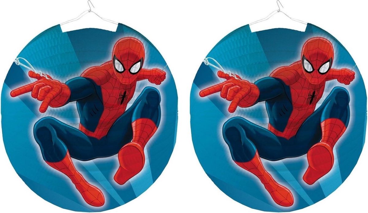 Lanterne à tirer Marvel Spiderman 28 cm avec bâton de lanterne - Lanterne  Sint Maarten