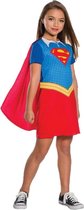 Rubies - Superwoman & Supergirl Kostuum - Superdupersterke Supergirl - Meisje - Blauw, Rood - Maat 128 - Carnavalskleding - Verkleedkleding