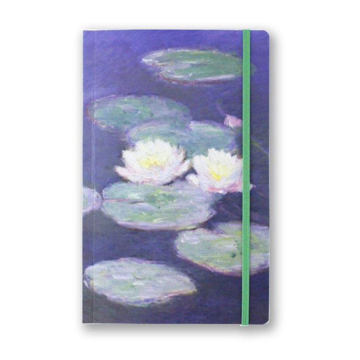 Softcover Notitieboekjes A5, Waterlelies bij avondlicht, Monet