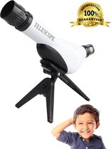 Telescoop Kinderen - Telescoop - 20mm | 30mm | 40mm - Educatief Speelgoed voor uw Kind - Kiddy’s - Wit/Zwart