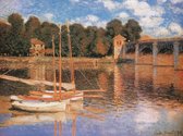 Claude Monet - Il ponte di Argenteuil Kunstdruk 80x60cm
