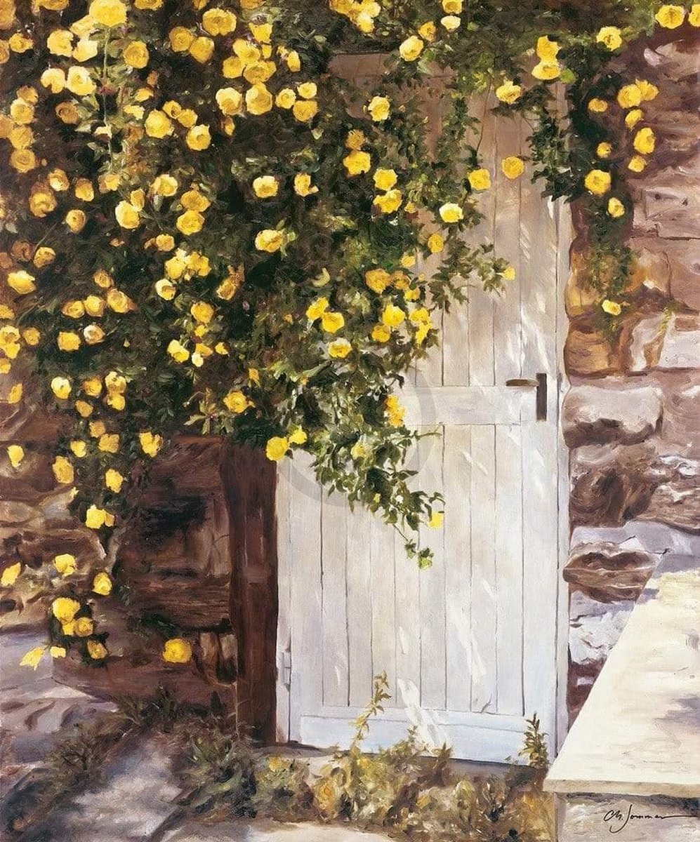 PGM Kunstdruk Christian Sommer - Sommergarten 98x118cm Divers