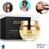 Zozu® 24k Gold serum + Hollandrose Gold Mask - 99,9% puur goud - Hyaluronzuur - Huidverzorging - Anti aging - Acne - Wallen - Antirimpel - Verzorgingsserum - Gezichtsverzorging - G