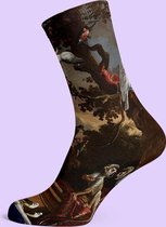 Painted Socks d'Hondecoeter Monkeys - Sokken met Kunst print - Bamboe - One Size - Kunstkado