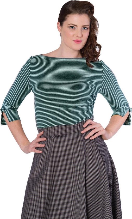 Dancing Days - SIMPLY STRIPE Longsleeve top - 4XL - Groen