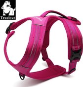 Treulove honden tuig - Honden harnas - Tuigje - Harnas - Fuchsia - XL