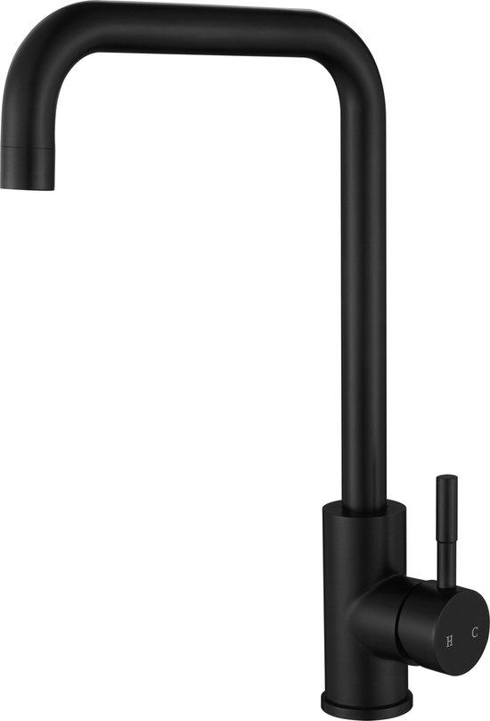 Vips Keukenkraan Mengkraan RVS Mat Zwart