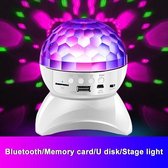 Bluetooth Speaker Bluetooth Disco Ball Lights LED Flashing Light TF FM AUX Music Projector Night Light for KTV Party Wedding