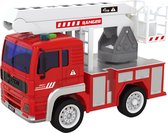 JollyVrooom - Brandweerwagen met licht en geluid - 1:20