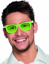 BOLAND BV - Fluo groene 50's bril voor volwassenen - Accessoires > Brillen