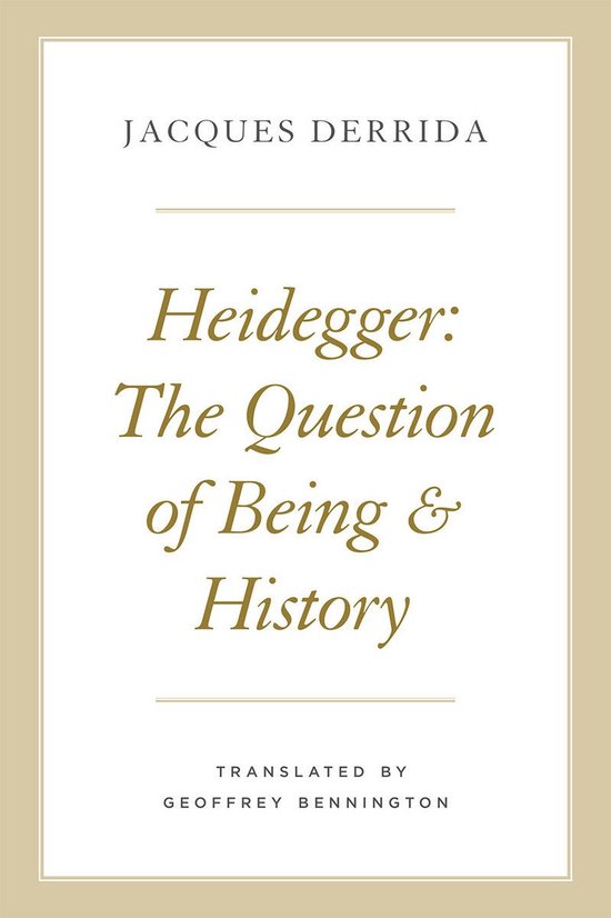 The Seminars of Jacques Derrida - Heidegger - cover