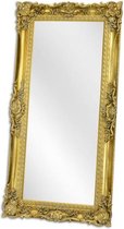 Spiegel - Gouden klassieke lijst - Klassieke bloemen - 178 cm hoog